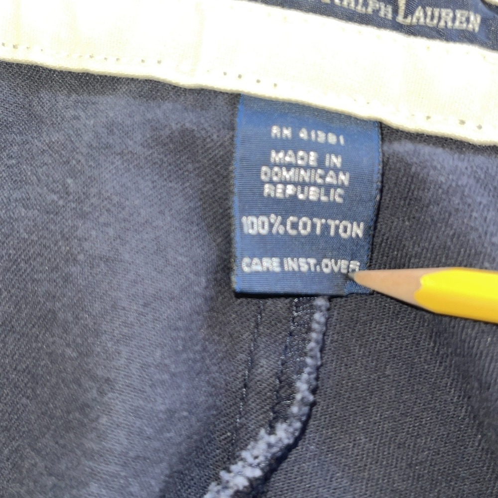Polo Ralph Lauren Double Pleat Shorts 40 Navy Andrew‎ Cotton Preppy Academia Dad - Picture 9 of 10